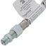 1/4" NPT (MxM) Flexible Oil Line, Braided Steel Covering (36" Length)