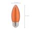 2 Watt C11 LED Bulb - Satin Spun - Amber - Medium base - 2100K - 100 Lumens - 120 Volt (5 Pack)