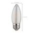 2 Watt C11 LED Bulb - Satin Spun - Clear - Medium base - 2700K - 120 Lumens - 120 Volt (5 Pack)