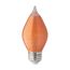 4 Watt C15 LED Bulb - Satin Spun - Amber - Medium base - 2100K - 240 Lumens - 120 Volt (5 Pack)