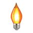 4 Watt C15 LED Bulb - Satin Spun - Amber - Medium base - 2100K - 240 Lumens - 120 Volt (5 Pack)