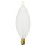 25 Watt C11 Incandescent Bulb - Spun White - 4000 Average rated hours - 160 Lumens - Candelabra base - 120 Volt (10 Pack)