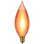 25 Watt C11 Incandescent Bulb - Spun Amber - 4000 Average rated hours - Candelabra base - 120 Volt (10 Pack)