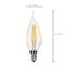 4 Watt CA11 LED Bulb - Clear - Candelabra base - 2700K - 350 Lumens - 120 Volt (8 Pack)