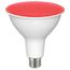 11.5 Watt PAR38 LED Bulb - Red - 90 degree Beam Angle - Medium base - 120 Volt (4 Pack)