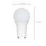 9.8 Watt - A19 LED Bulb - 2700K - GU24 base - 220 deg. Beam Angle - 120 Volt (8 Pack)