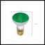 50 Watt R20 Incandescent Bulb - Green - 2000 Average rated hours - Medium base - 130 Volt (10 Pack)