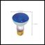 50 Watt R20 Incandescent Bulb - Blue - 2000 Average rated hours - Medium base - 130 Volt (10 Pack)