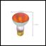 50 Watt R20 Incandescent Bulb - Amber - 2000 Average rated hours - Medium base - 130 Volt (10 Pack)