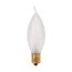 10 Watt CA7 Incandescent Bulb - Frost - 1500 Average rated hours - 70 Lumens - Candelabra base - 120 Volt (50 Pack)