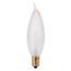 25 Watt CA8 Incandescent Bulb - Frost - 1500 Average rated hours - 200 Lumens - Candelabra base - 120 Volt (50 Pack)