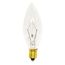 15 Watt B8 Incandescent Bulb - Clear - 1500 Average rated hours - 114 Lumens - Candelabra base - 130 Volt (50 Pack)