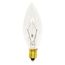 25 Watt B8 Incandescent Bulb - Clear - 1500 Average rated hours - 212 Lumens - Candelabra base - 130 Volt (60 Pack)