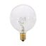 15 Watt G16 1/2 Incandescent Bulb - Clear - 1500 Average rated hours - 114 Lumens - Candelabra base - 120 Volt (20 Pack)