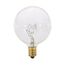 25 Watt G16 1/2 Incandescent Bulb - Clear - 1500 Average rated hours - 232 Lumens - Candelabra base - 120 Volt (20 Pack)