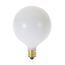 25 Watt G16 1/2 Incandescent Bulb - Satin White - 1500 Average rated hours - 202 Lumens - Candelabra base - 120 Volt (20 Pack)