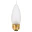 25 Watt CA10 Incandescent Bulb - Frost - 1500 Average rated hours - 200 Lumens - Medium base - 120 Volt (30 Pack)