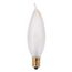 25 Watt CA8 Incandescent Bulb - Frost - 1500 Average rated hours - 200 Lumens - Candelabra base - 120 Volt (30 Pack)