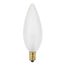 25 Watt BA9 1/2 Incandescent Bulb - Frost - 1500 Average rated hours - 212 Lumens - Candelabra base - 120 Volt (30 Pack)