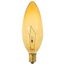 25 Watt BA9 1/2 Incandescent Bulb - Transparent Amber - 1500 Average rated hours - Candelabra base - 120 Volt (30 Pack)