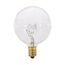 15 Watt G16 1/2 Incandescent Bulb - Clear - 1500 Average rated hours - 114 Lumens - Candelabra base - 120 Volt (50 Pack)