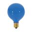 10 Watt G12 1/2 Incandescent Bulb - Transparent Blue - 1500 Average rated hours - Candelabra base - 120 Volt (40 Pack)