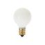 10 Watt G8 Incandescent Bulb - Gloss White - 1500 Average rated hours - 50 Lumens - Candelabra base - 120 Volt (40 Pack)