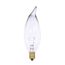 25 Watt CA10 Incandescent Bulb - Clear - 1500 Average rated hours - 250 Lumens - Candelabra base - 12 Volt (30 Pack)