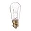 6 Watt S6 Incandescent Bulb - Clear - 2500 Average rated hours - 30 Lumens - Candelabra base - 130 Volt (60 Pack)
