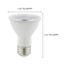 6.5 Watt - PAR20 LED Bulb - Amber color - 40 deg. Beam Angle - Medium base - 120 Volt - Turtle Friendly (1 Pack)