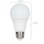 9.5 Watt - A19 LED Bulb - Frost - 5000K - Medium base - 220 deg. Beam Angle - 120 Volt - Non-Dimmable (16 Pack)
