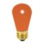 11 Watt S14 Incandescent Bulb - Ceramic Orange - 2500 Average rated hours - Medium base - 130 Volt (36 Pack)