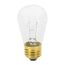 11 Watt S14 Incandescent Bulb - Clear - 2500 Average rated hours - 80 Lumens - Medium base - 130 Volt (40 Pack)