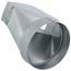 3-1/4" x 10" to 8" Round Duct Transition