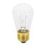 11 Watt S14 Incandescent Bulb - Clear - 2500 Average rated hours - 80 Lumens - Medium base - 130 Volt (30 Pack)