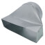 3-1/4" x 14" to 8" Round Vertical Discharge Transition