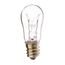 6 Watt S6 Incandescent Bulb - Clear - 2500 Average rated hours - 30 Lumens - Candelabra base - 130 Volt (24 Pack)