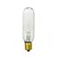15 Watt T6 Incandescent Bulb - Clear - 2000 Average rated hours - 90 Lumens - Candelabra base - 145 Volt (40 Pack)