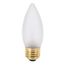 40 Watt B10 Incandescent Bulb - Frost - 2000 Average rated hours - 300 Lumens - Medium base - 120 Volt (20 Pack)
