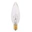 7.5 Watt BA9 1/2 Incandescent Bulb - Clear - 3000 Average rated hours - 37 Lumens - Candelabra base - 120 Volt (60 Pack)