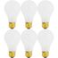 50 Watt A19 Incandescent Bulb - Frost - 1500 Average rated hours - 540 Lumens - Medium base - 34 Volt (6 Pack)