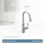 Weymouth Single Handle High Arc Pulldown Bar Faucet (Brushed Gold), S53004BG