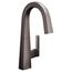 Nio Black Stainless 1 Handle High Arc Bar Faucet, S55005BLS