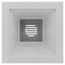 3" x 4" PVC Pipe Fit Floor Sink w/ Full Top Grate & Flat Bottom Grate