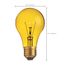 25 Watt A19 Incandescent Bulb - Transparent Yellow - 2000 Average rated hours - Medium base - 130 Volt (30 Pack)