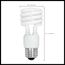 13 Watt - Mini Spiral Compact Fluorescent Bulb 3500K - 82 CRI - Medium base - 120 Volt (4 Pack)