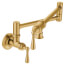 Traditional Two Handle Pot Filler (Brushed Gold), S664BG