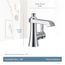 Flara 1 Handle Bathroom Faucet (Chrome), S6981