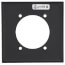 2-Gang 2.465" Dia. Power Receptacle Wall Plate, Flush Mount, Steel w/ Aluminum Finish