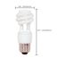 9 Watt - Mini Spiral Compact Fluorescent Bulb 2700K - 82 CRI - Medium base - 120 Volt (8 Pack)